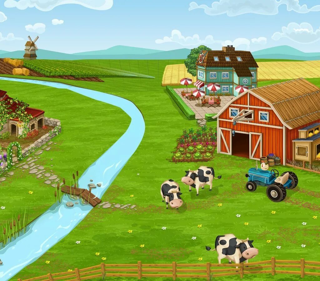 Age ферм. Игра big Farm. Ферма для детей без животных. Ферма для детей. Ферма мультяшная.