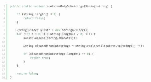 Return string