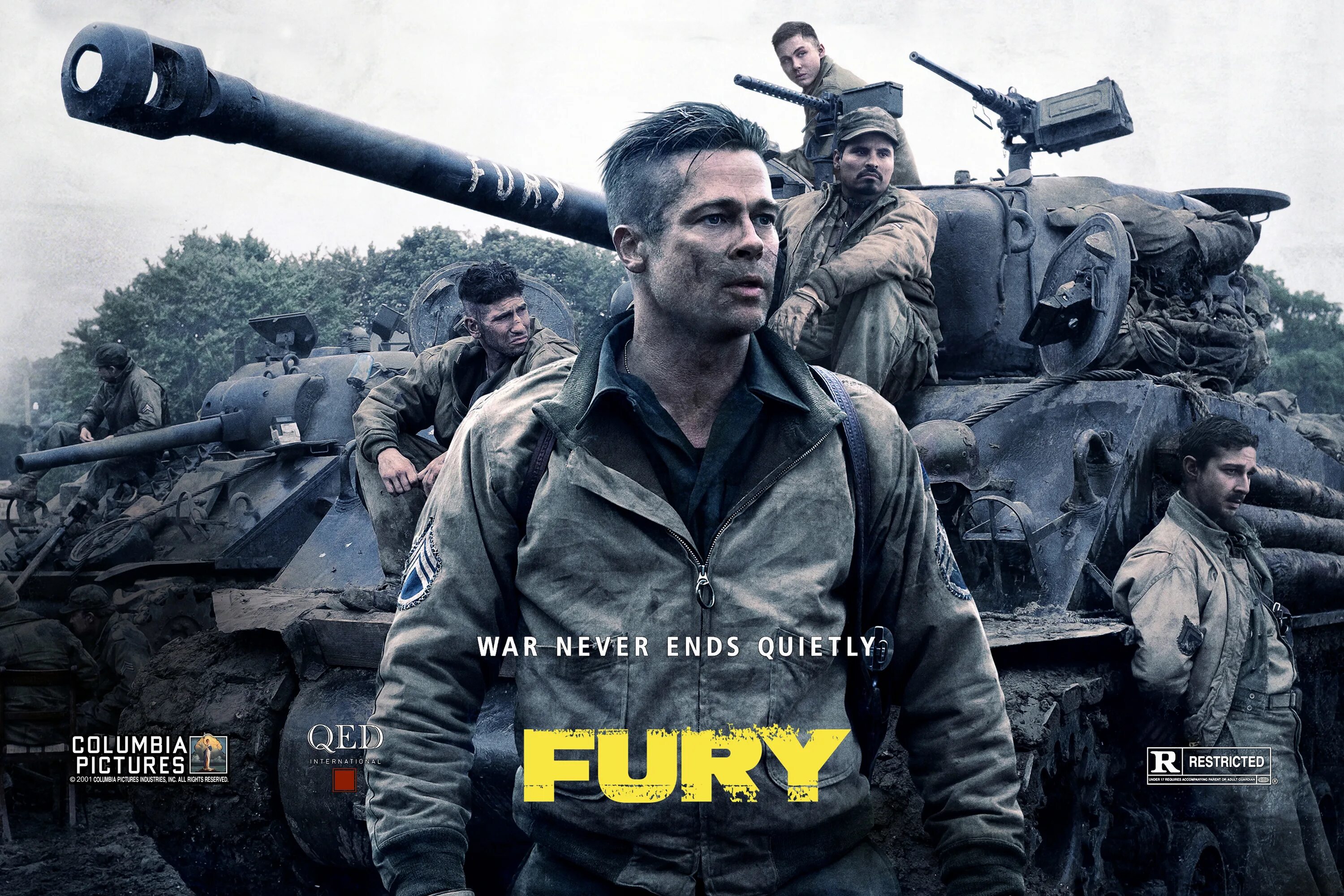 Брэд Питт ярость 2014. Fury перевод на русский