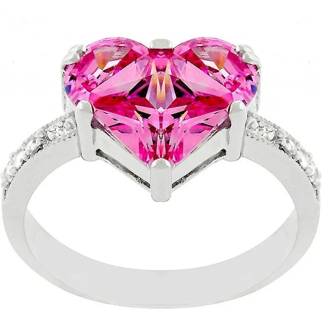 Кольцо с сердцем. Кольцо в виде розового сердечка. Розовый фианит сердце кольцо.