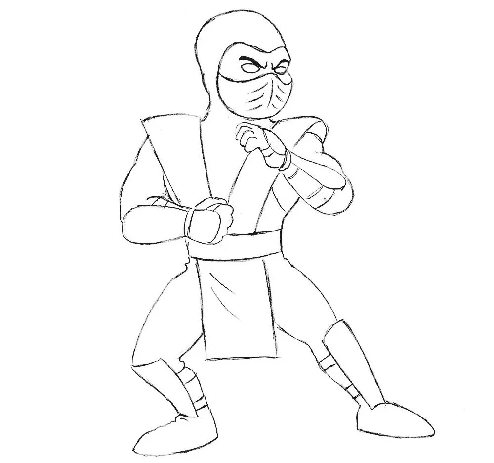 Саб зиро мортал комбат карандашом. Рисовать мортал комбат за бзоро. Нарисовать саб зиро. Нарисовать саб зиро поэтапно. Раскраска мортал комбат скорпион.