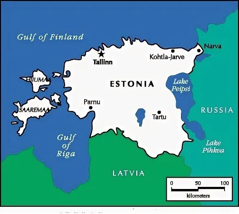 Эстония на карте. Географическое положение Эстонии. География Эстонии.