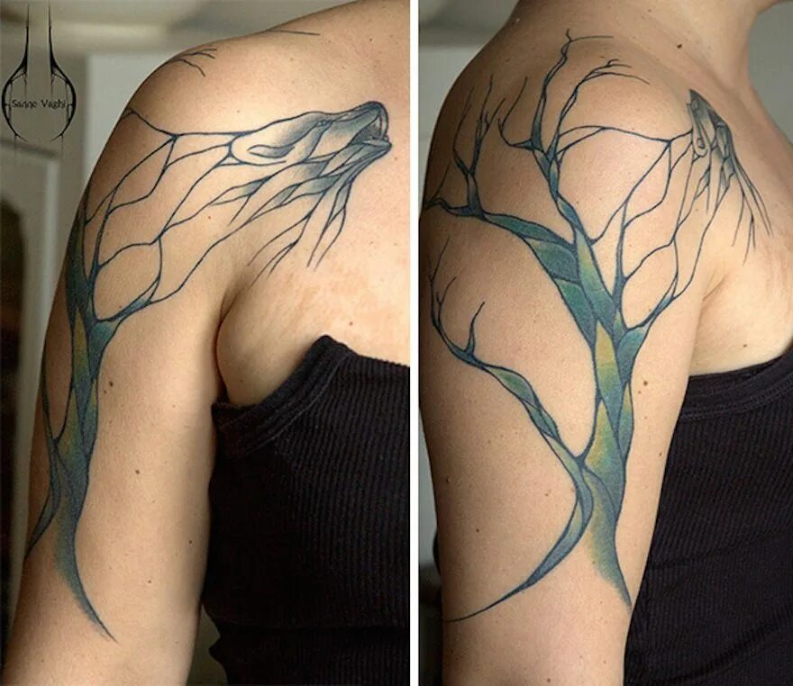Veins like the lightning