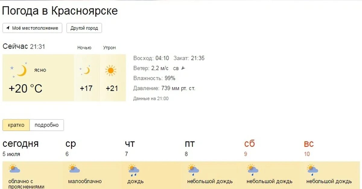 Погода красноярск 25