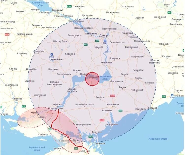 Зона поражения при аварии на запорожской аэс. Карта взрывов запорожской электростанции. Радиус действия запорожской аэс. Радиус поражения атомной электростанции запорожской. Радиус заражения запорожской аэс.