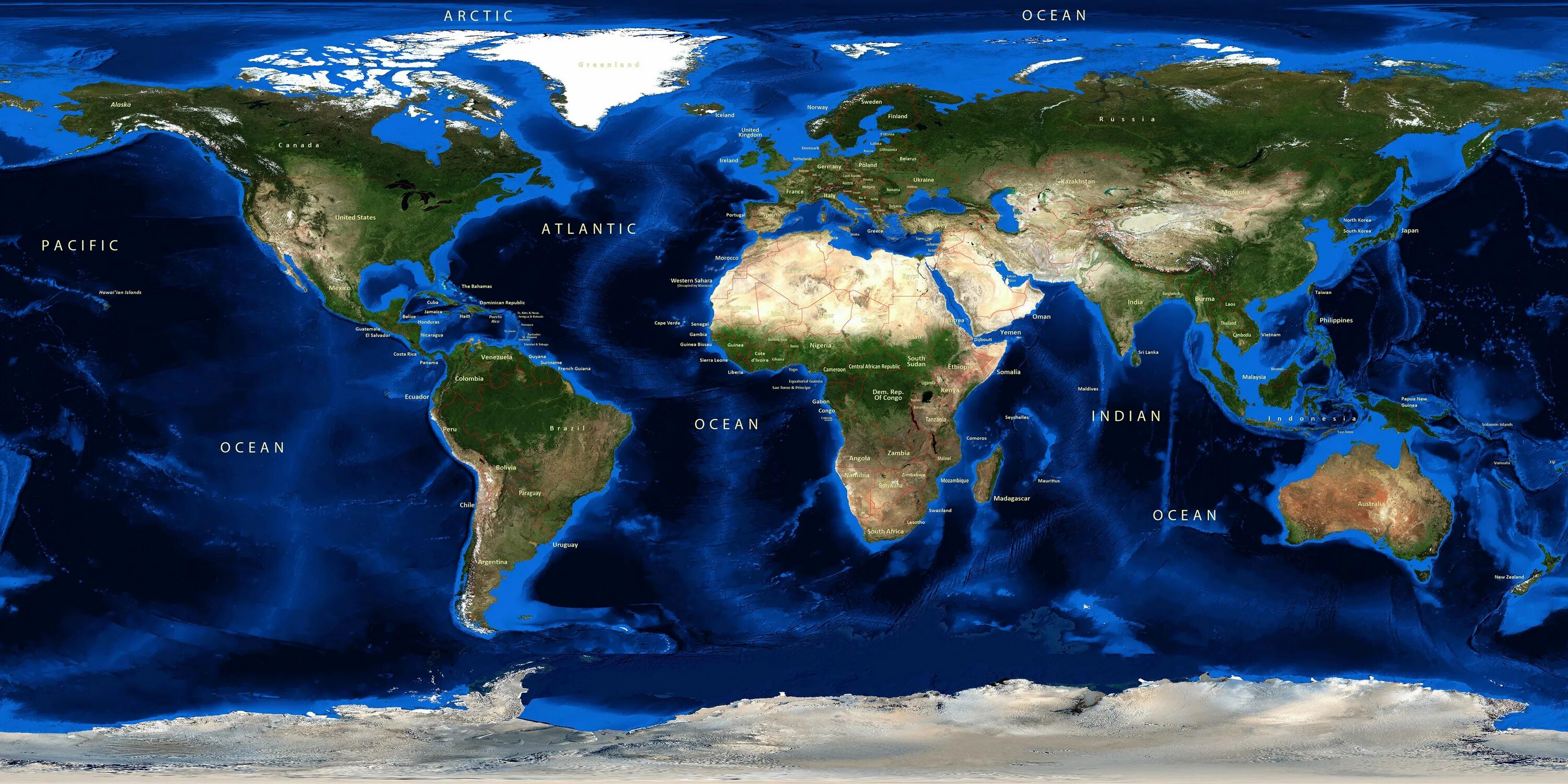 Satellite view map. Satellite view map