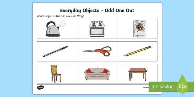 Which object made. Everyday objects. odd one out school objects. everyday objects vocabulary. everyday objects esl.