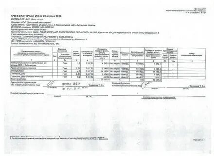 Счет фактура исправление