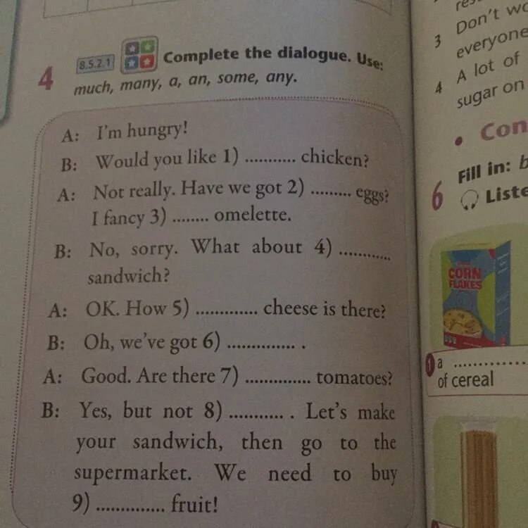 Complete the dialogues