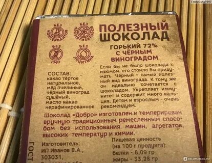 Шоколад добро
