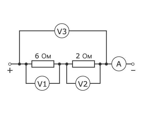 Схема параллельного соединения с амперметром и вольтметром. Схема параллельного соединения проводников с амперметрами. Параллельное соединение схема с вольтметром. Параллельное соединение 2 резисторов амперметра и вольтметра.
