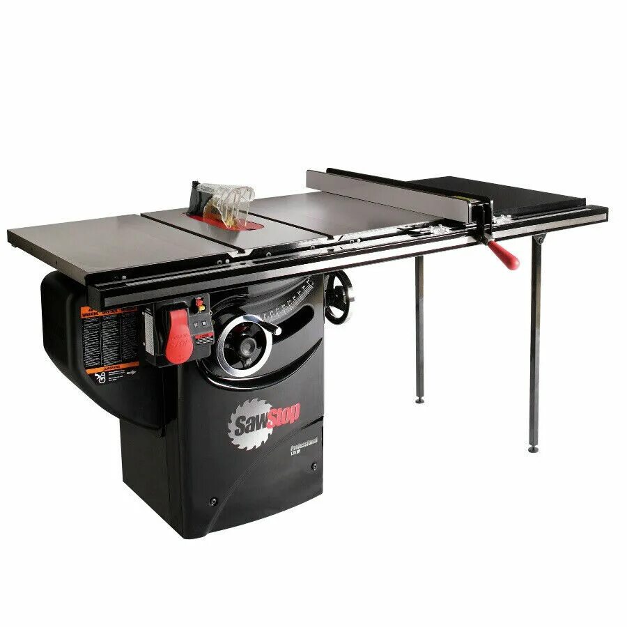 Настольная электрическая пила. Пила SAWSTOP. SAWSTOP S-120a60. 50 Inch professional Cabinet saw. Пильный стол.