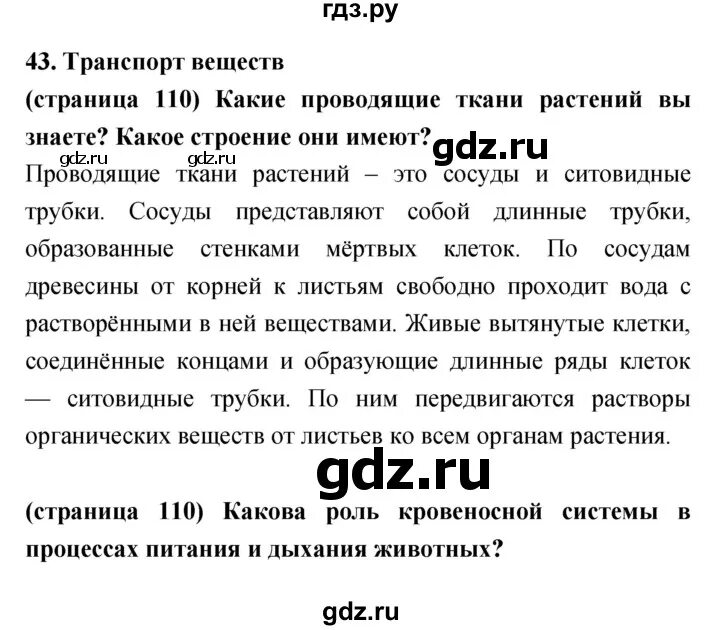 История параграф 43 ответы. Биология 6 класс параграф 43. Параграф 43 5 класс.