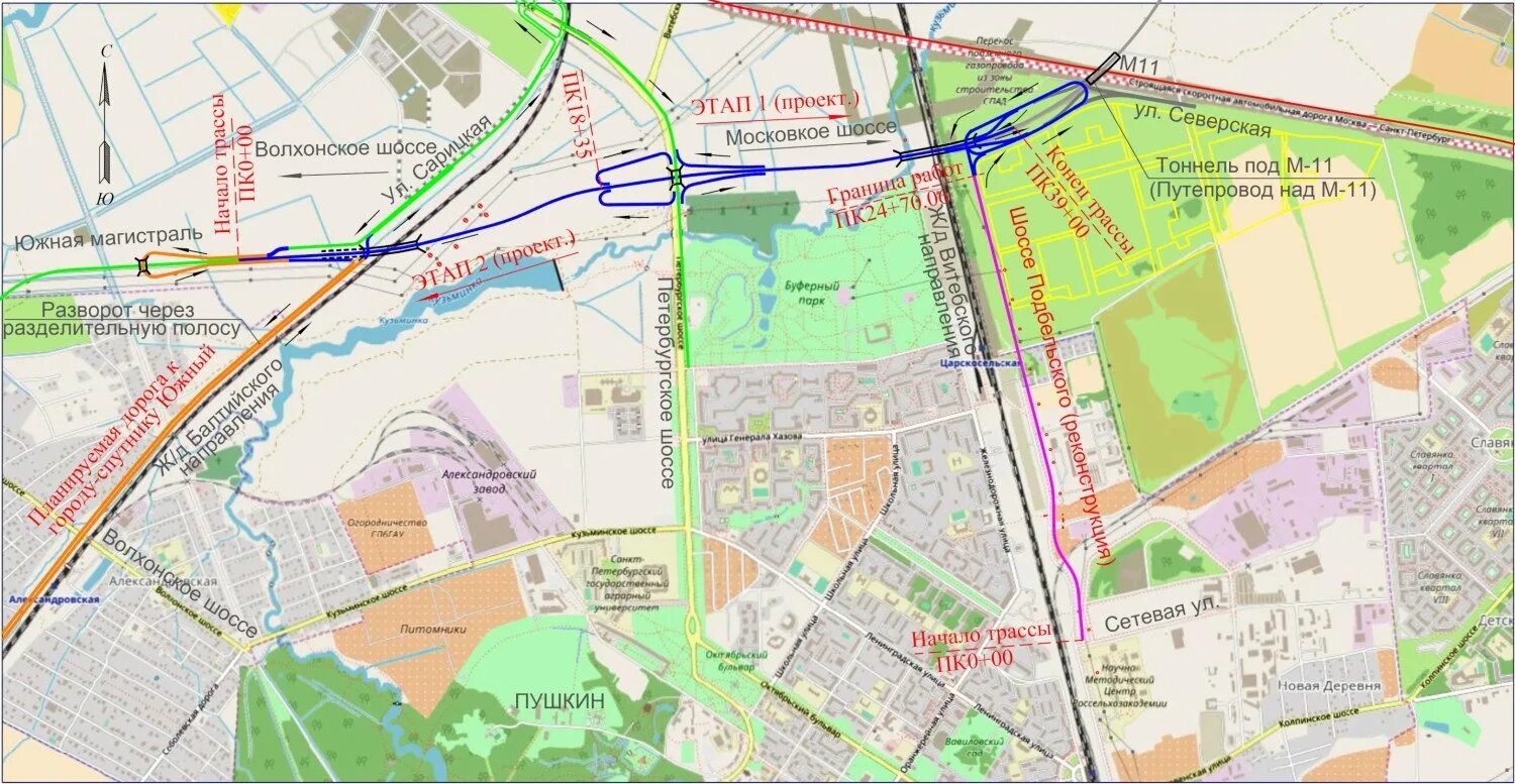 Южная магистраль СПБ. Южно Широтная магистраль СПБ на карте. Южная Широтная магистраль Южно Волхонская дорога. Южная Широтная магистраль Санкт-Петербург проект.