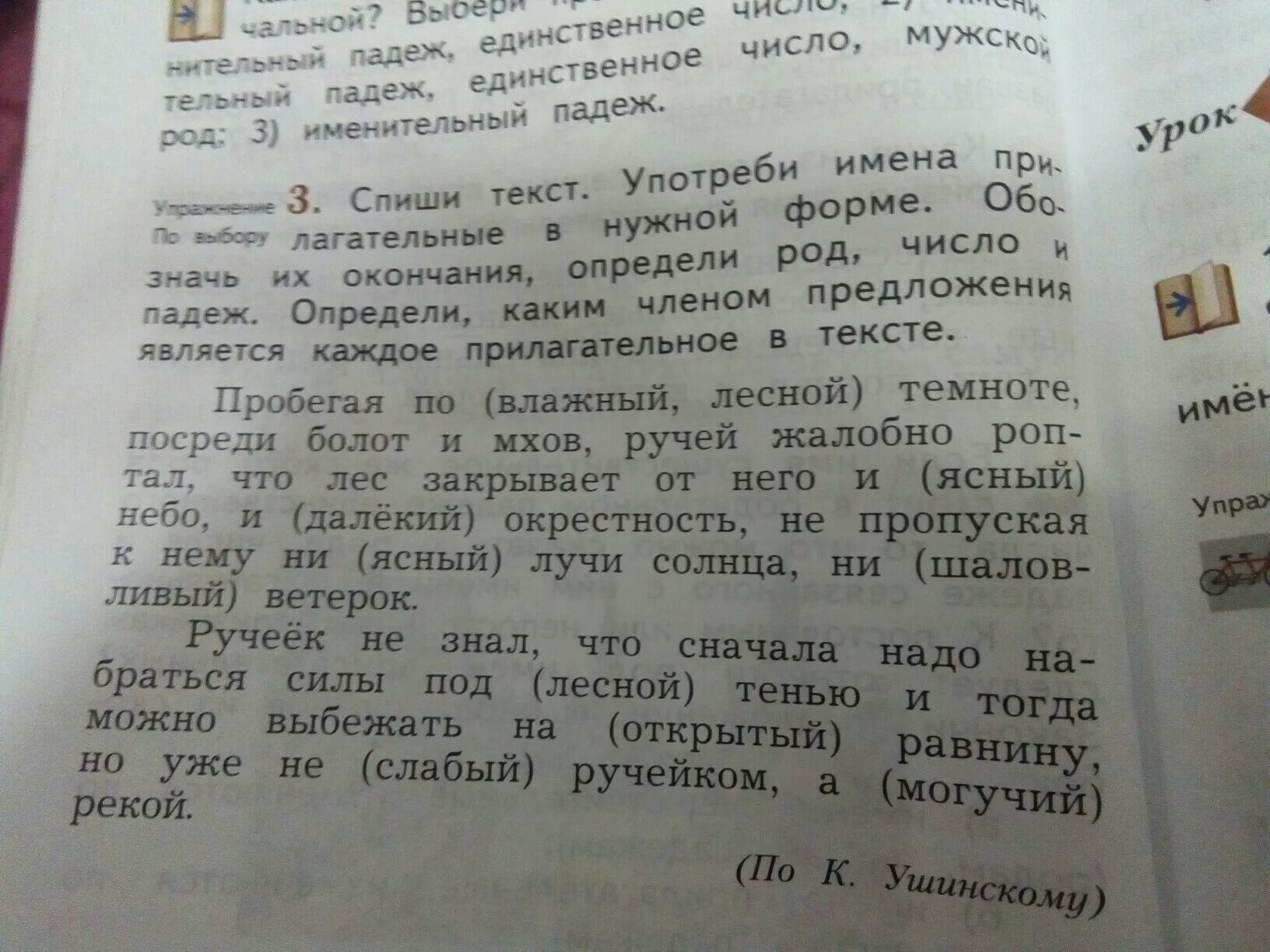 Падеж слова ясным. Пробегая по влажной Лесной темноте. Ушинский пробегая по влажной Лесной. Падеж слова Лесной. Ясное падеж.