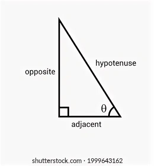 Right angled triangle. Right angled triangle