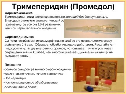 Промедол форма выпуска