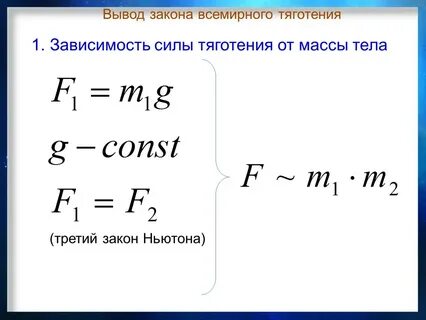Зависит ли сила от массы
