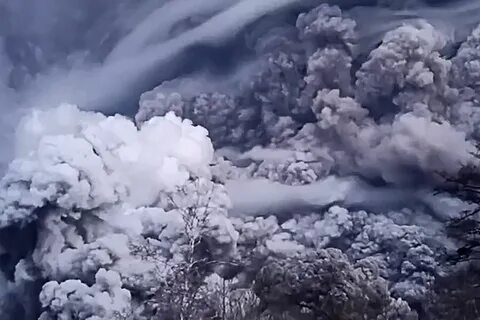 Шивелуч вулкан извержение 2023