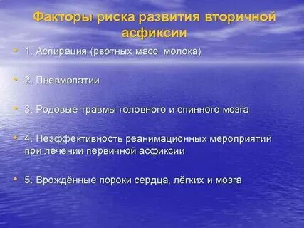 Аспирация рвотными массами