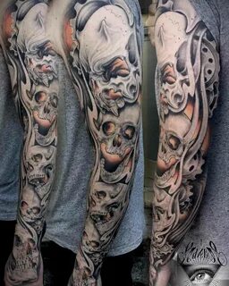 Skulls Tattoo Sleeve Best Tattoo Ideas Gallery.
