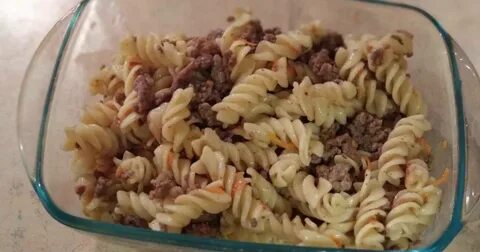 Макароны с фаршем с молоком