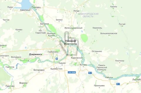 Карта озер нижнего новгорода