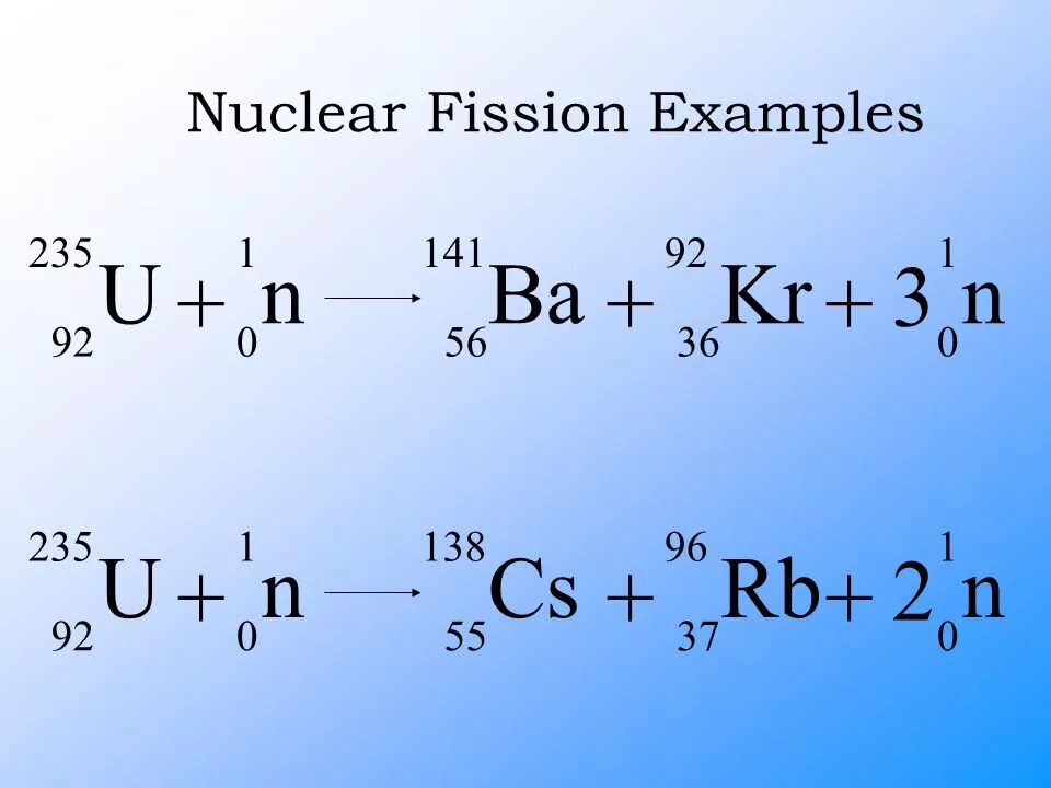 235 92 u 1 0 n. Nuclear Fission examples. Фиссион. Fission Reaction. First nuclear Fission Reaction.