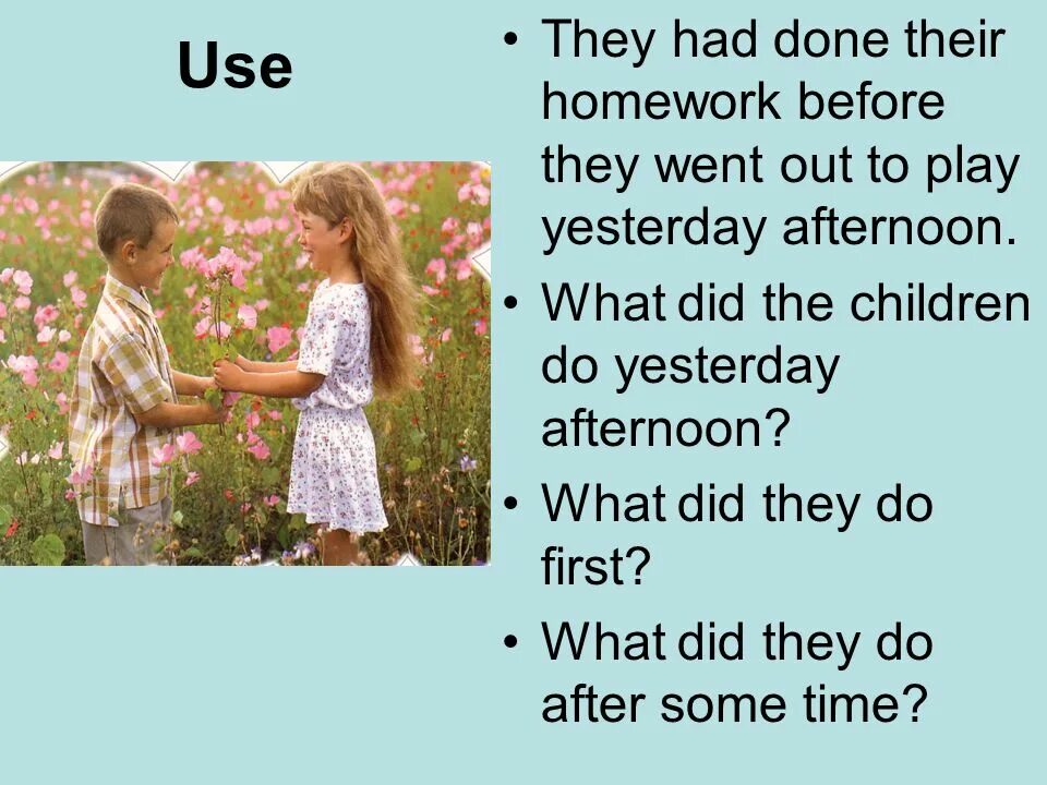 They did their homework yesterday. They do their homework. Children do their homework. Do homework or make homework. They done.