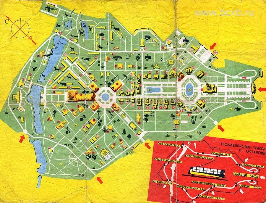 Карта вднх схема 2023