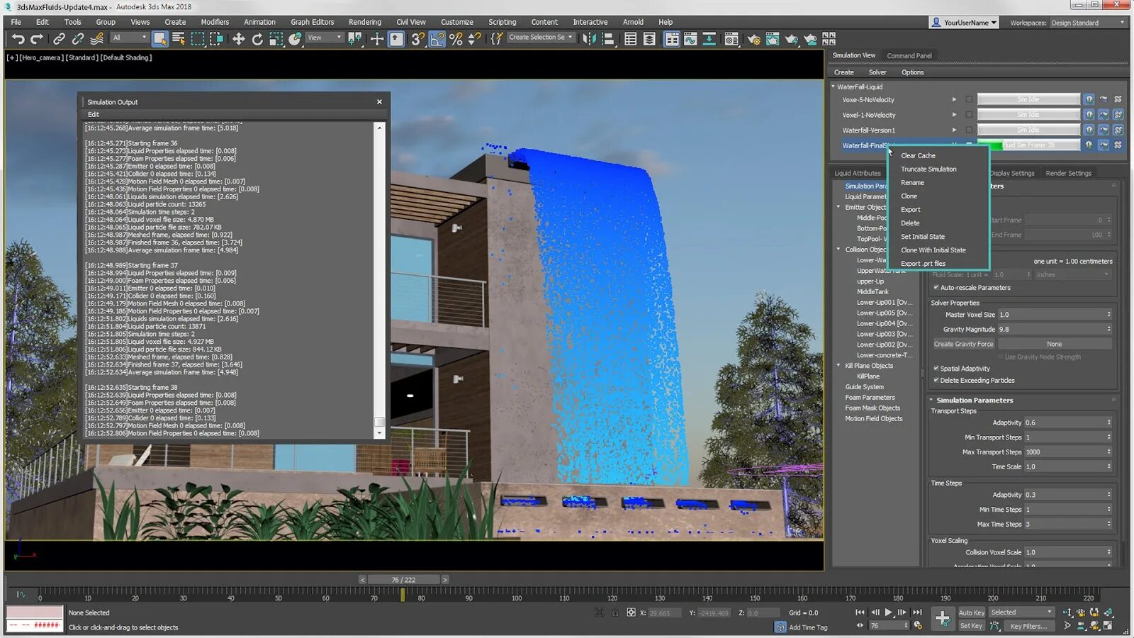 3d max 2018. 3ds max 2018. 3ds max fluids фонтан. autodesk 3d max 2018. русификатор 3ds max 2018.