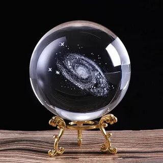 3d solar system crystal ball