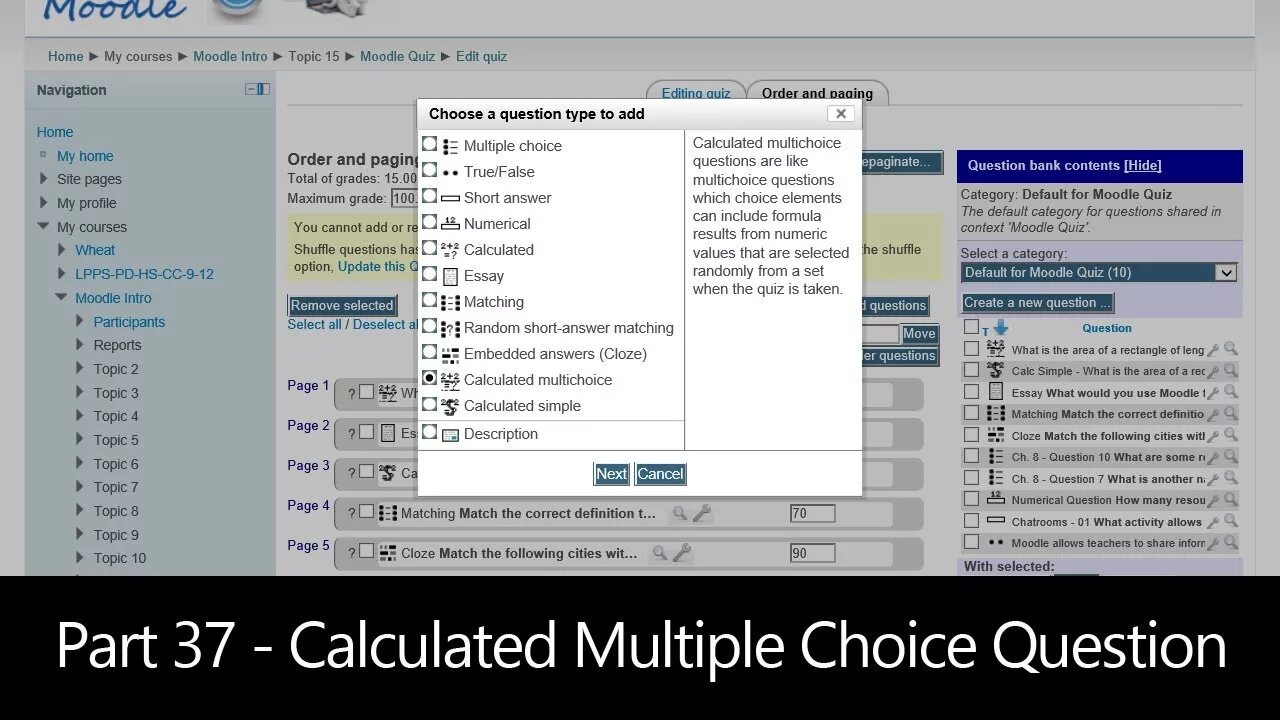 Moodle Quiz. Multiple answers. Multiple choice. Вложенные ответы Cloze Moodle. Page topics