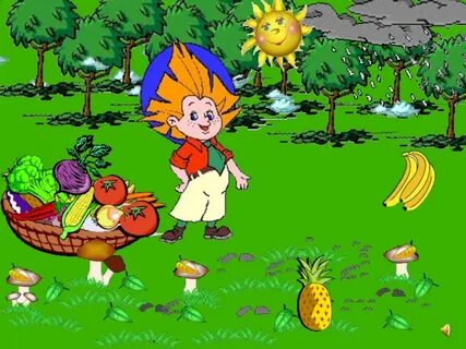 Детская игра собирать урожай