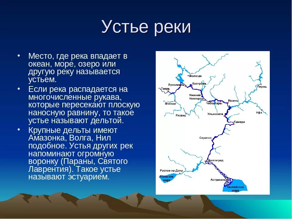 Откуда где. Волга Исток Устье притоки. Куда впадает река. Куда впадает река Волга. Схема реки Волга.