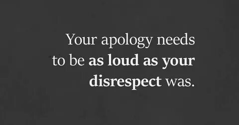 Your i apologise