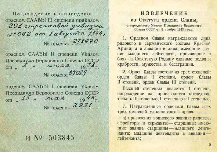 Документы о награждении. Хронология награждения орденом славы 3 степени. Хронология награждений орденом славы. Списки награжденных орденом славы 3 степени в ВОВ. Орденская книжка орден боевой славы 3 степени.