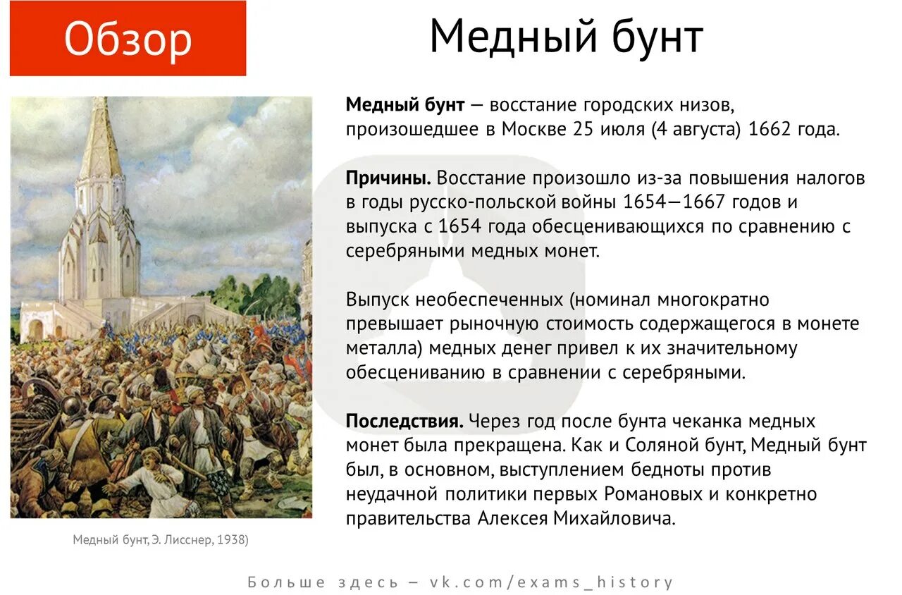 События российской истории 17 века. Медный бунт в Москве 1662 г.. Причины медного бунта 1662 года.