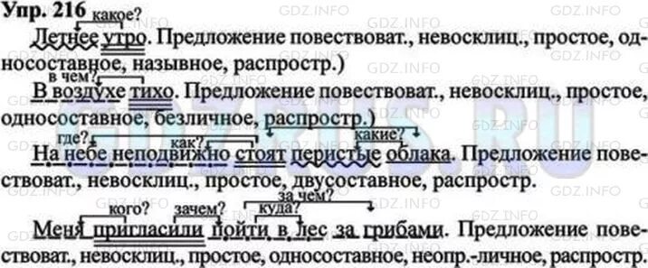 Русский язык 8 класс номер 361. Упражнение 216 по русскому языку 8 класс ладыженская.