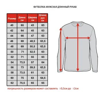 52 размер длина рукава