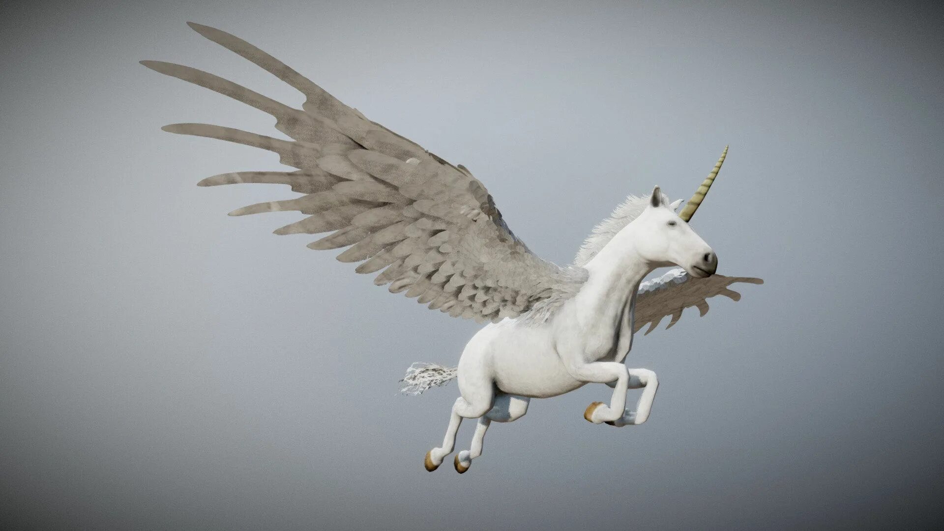 Крылья пегаса 3 4. Пегас 3d модель. Pegasus 3d model. Пегас Единорог. Единорог 3d model.