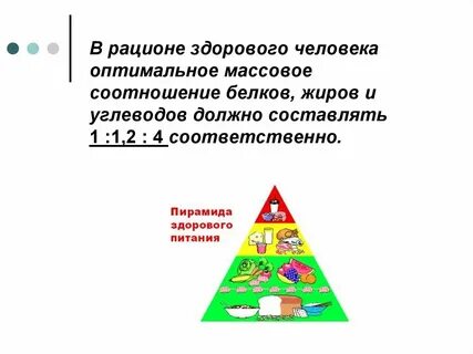 Соотношение белка и жира в рационе