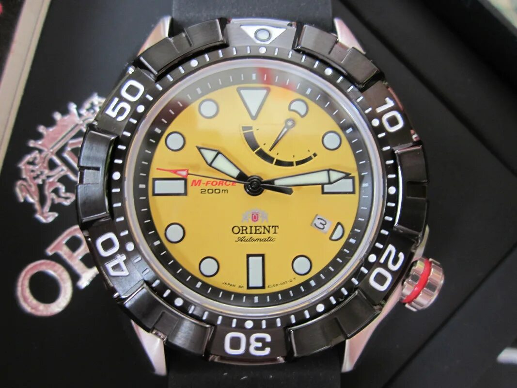 Orient m Force 3 Yellow. Orient el03005y. Orient m Force 100m Vintage. Orient m4640 Japan.