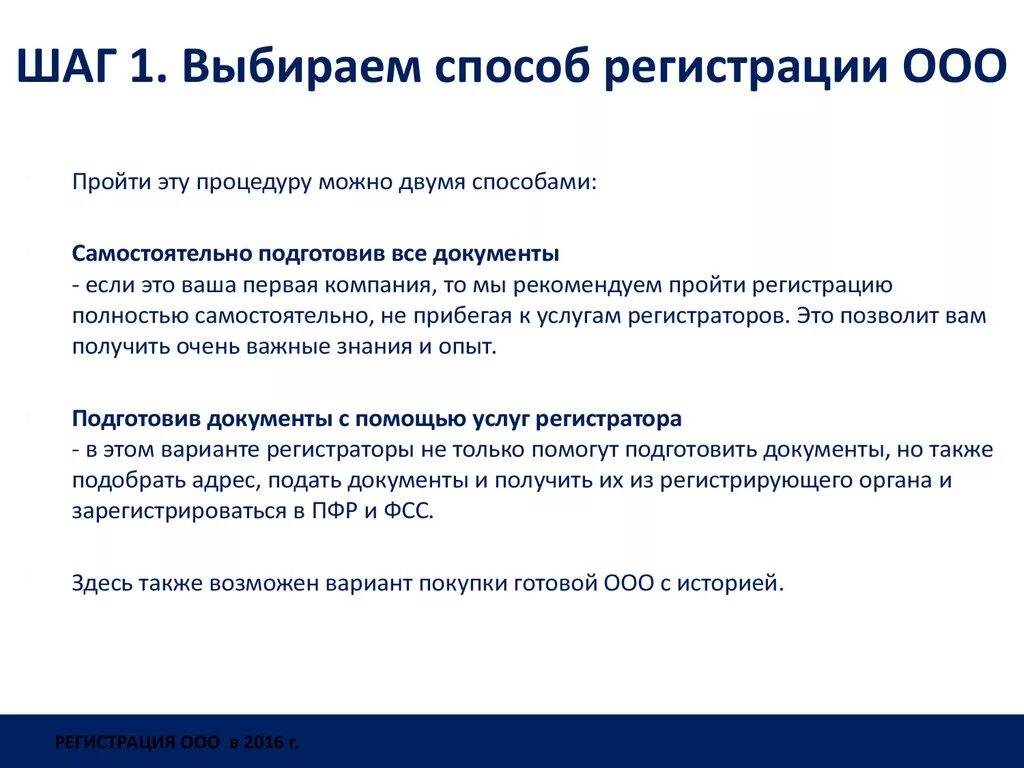 Пошаговое открытие ооо. Способы регистрации ООО. После регистрации ООО. Процедура регистрации ООО. Документы для регистрации ООО.