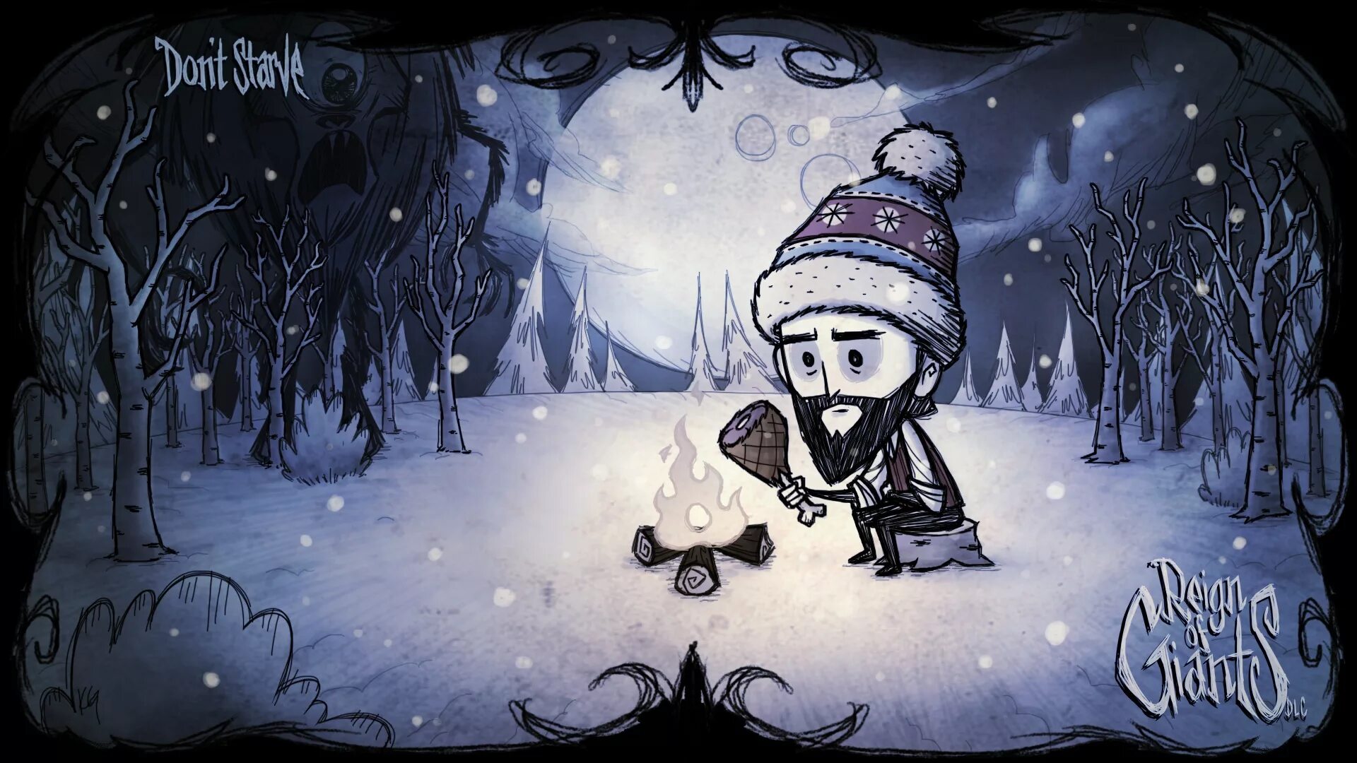 Хай ай донт. Don't Starve обои. Don t Starve Reign of giants. Новогодний донт старв. Обои на рабочий стол don't Starve.