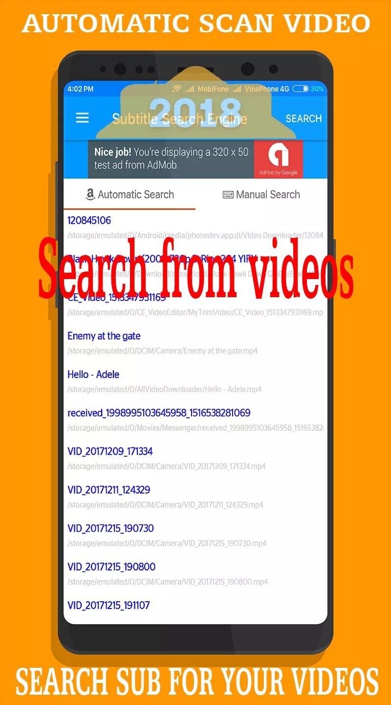 Scan video. Scan video