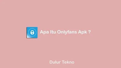 Apa itu onlyfans