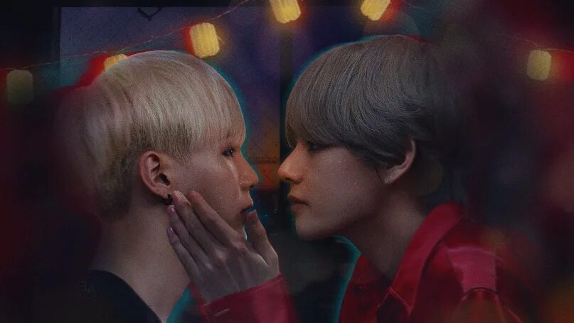 Фф ночь бтс. BTS taegi поцелуй. Вишуги БТС. Taegi БТС Kiss.