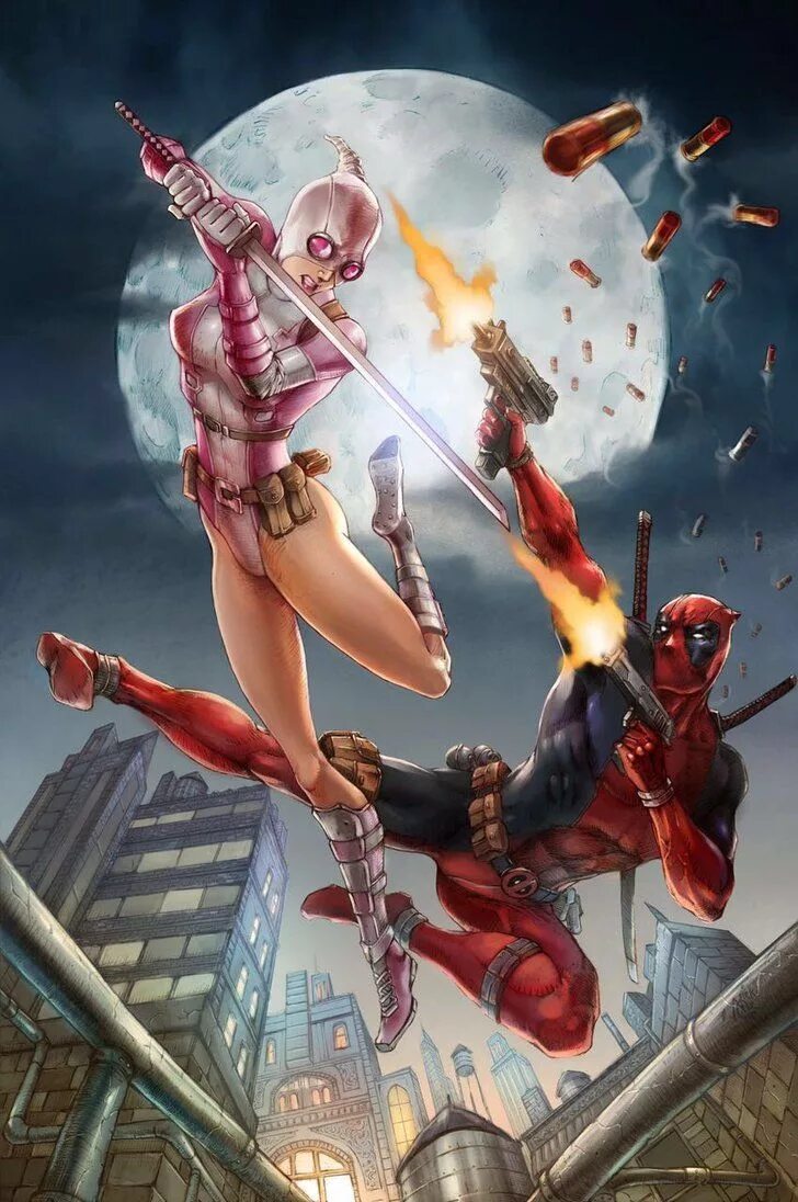 Deadpool and kingpin animation