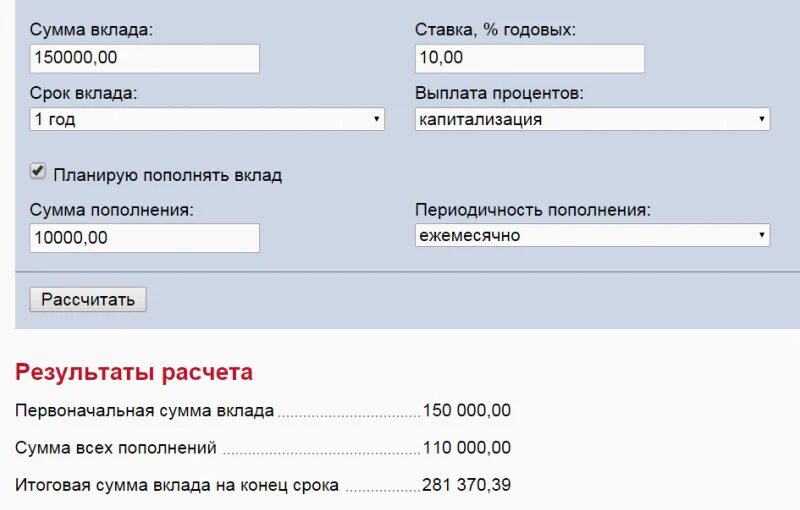 Калькулятор вкладов с пополнением. Как посчитать проценты по вкладу калькулятор. Депозитный калькулятор. Итоговая сумма вклада.